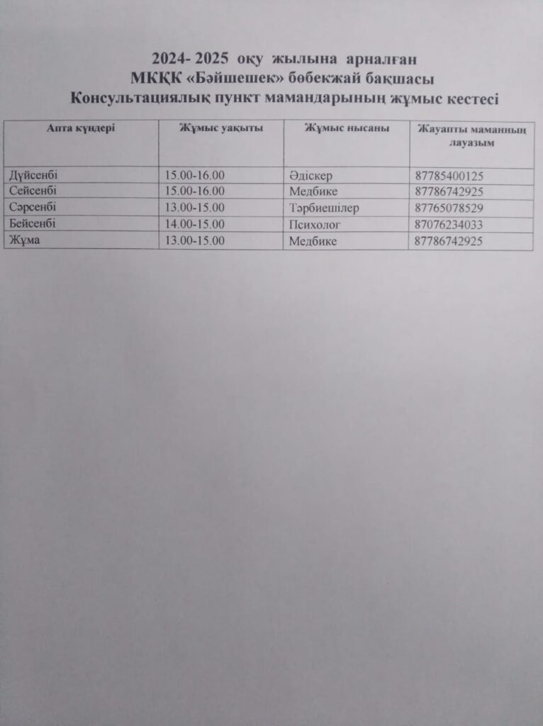 Консультациялық пункт